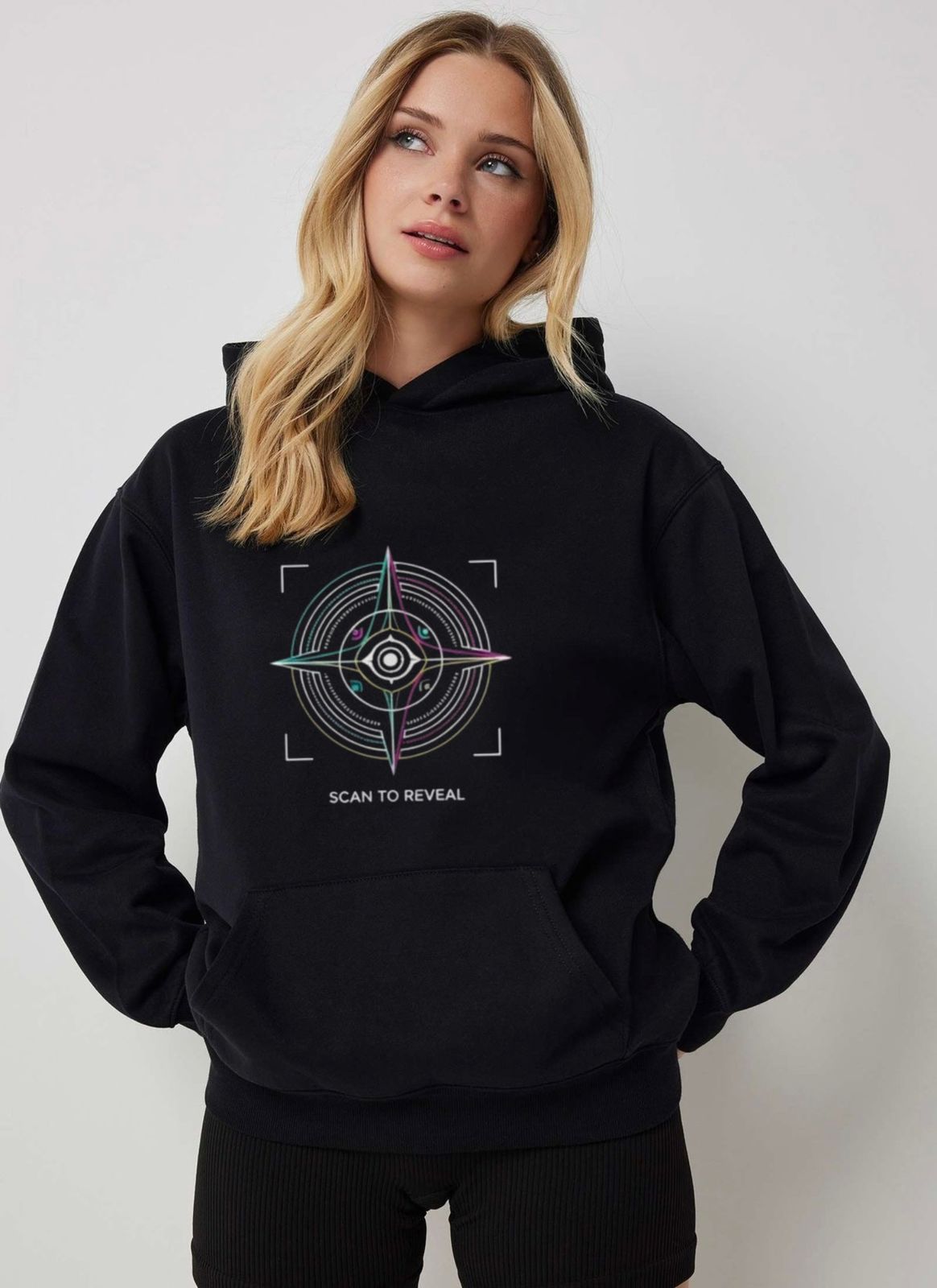 Ziura Oversized (Scan to Reveal) Fit Hoodie