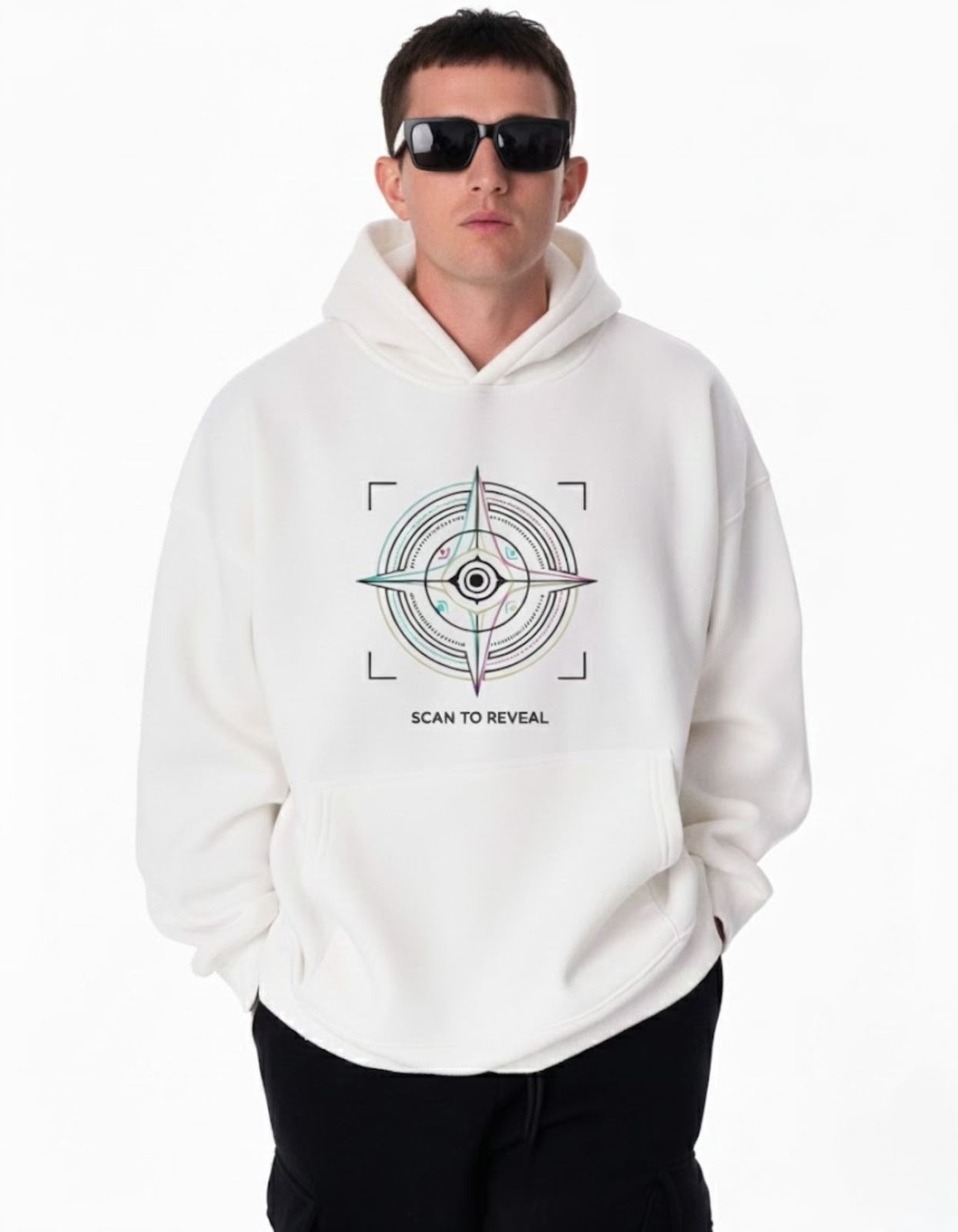 Ziura Oversized (Scan to Reveal) Fit Hoodie