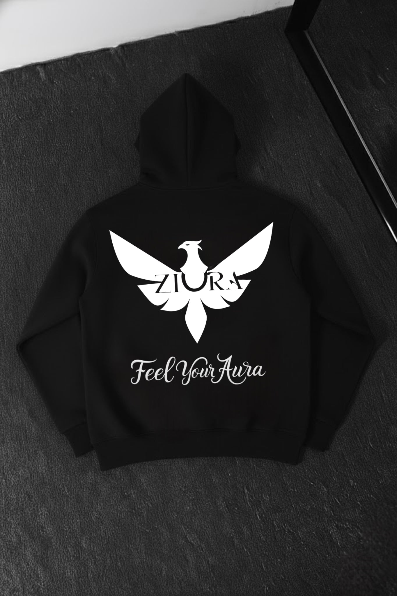 Black Ziura Street Aura Hoodie